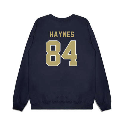 Georgia Tech - NCAA Football : Evan Haynes - Vintage Helmet Premium Crewneck Sweatshirt-1