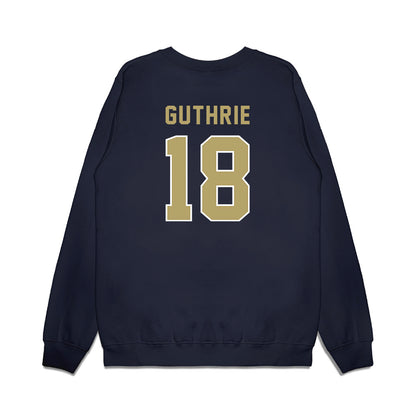 Georgia Tech - NCAA Football : Ben Guthrie - Vintage Helmet Premium Crewneck Sweatshirt-1