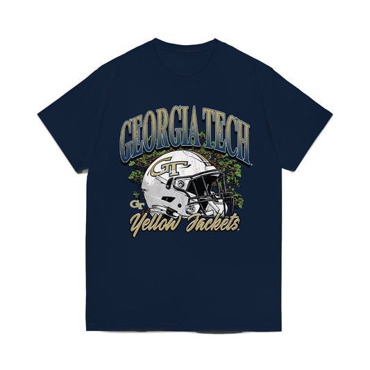 Georgia Tech - NCAA Football : Aaron Philo - Vintage Helmet Comfort Colors T-Shirt-0