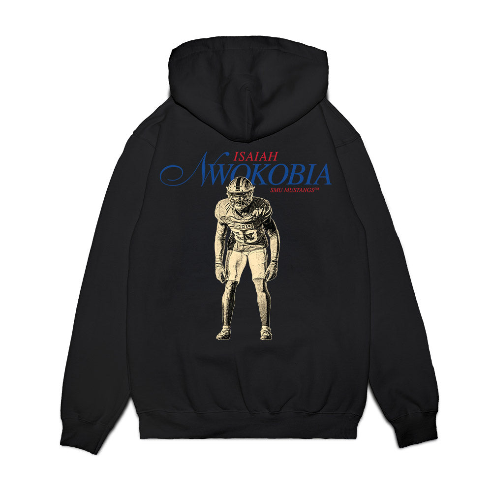 SMU - NCAA Football : Isaiah Nwokobia - Legacy Premium Hooded Sweatshirt-1