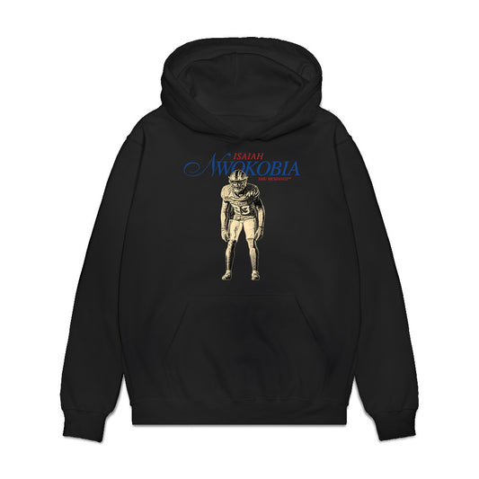 SMU - NCAA Football : Isaiah Nwokobia - Legacy Premium Hooded Sweatshirt-0