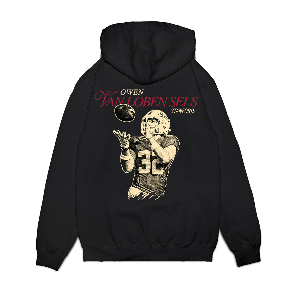 Stanford - NCAA Football : Owen van Loben Sels - Legacy Premium Hooded Sweatshirt-1