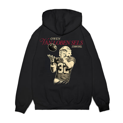 Stanford - NCAA Football : Owen van Loben Sels - Legacy Premium Hooded Sweatshirt-1