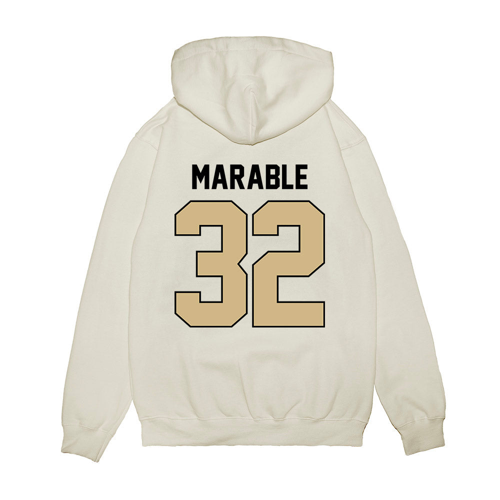 Purdue - NCAA Football : D'Mon Marable - Vintage Helmet Premium Hooded Sweatshirt-1