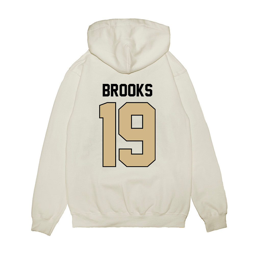 Purdue - NCAA Football : Landon Brooks - Vintage Helmet Premium Hooded Sweatshirt-1