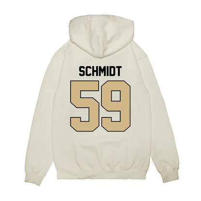 Purdue - NCAA Football : Justin Schmidt - Vintage Helmet Premium Hooded Sweatshirt-1