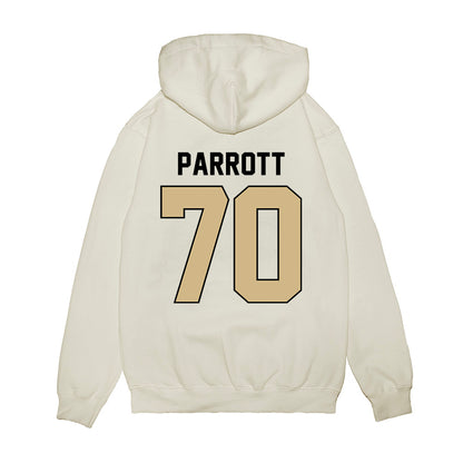 Purdue - NCAA Football : Maxwell Parrott - Vintage Helmet Premium Hooded Sweatshirt-1