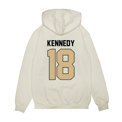 Purdue - NCAA Football : Demeco Kennedy - Vintage Helmet Premium Hooded Sweatshirt-1