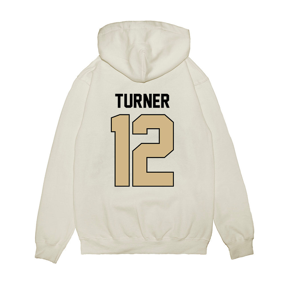 Purdue - NCAA Football : Ryan Turner - Vintage Helmet Premium Hooded Sweatshirt-1