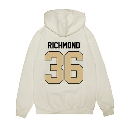 Purdue - NCAA Football : Kaleb Richmond - Vintage Helmet Premium Hooded Sweatshirt-1
