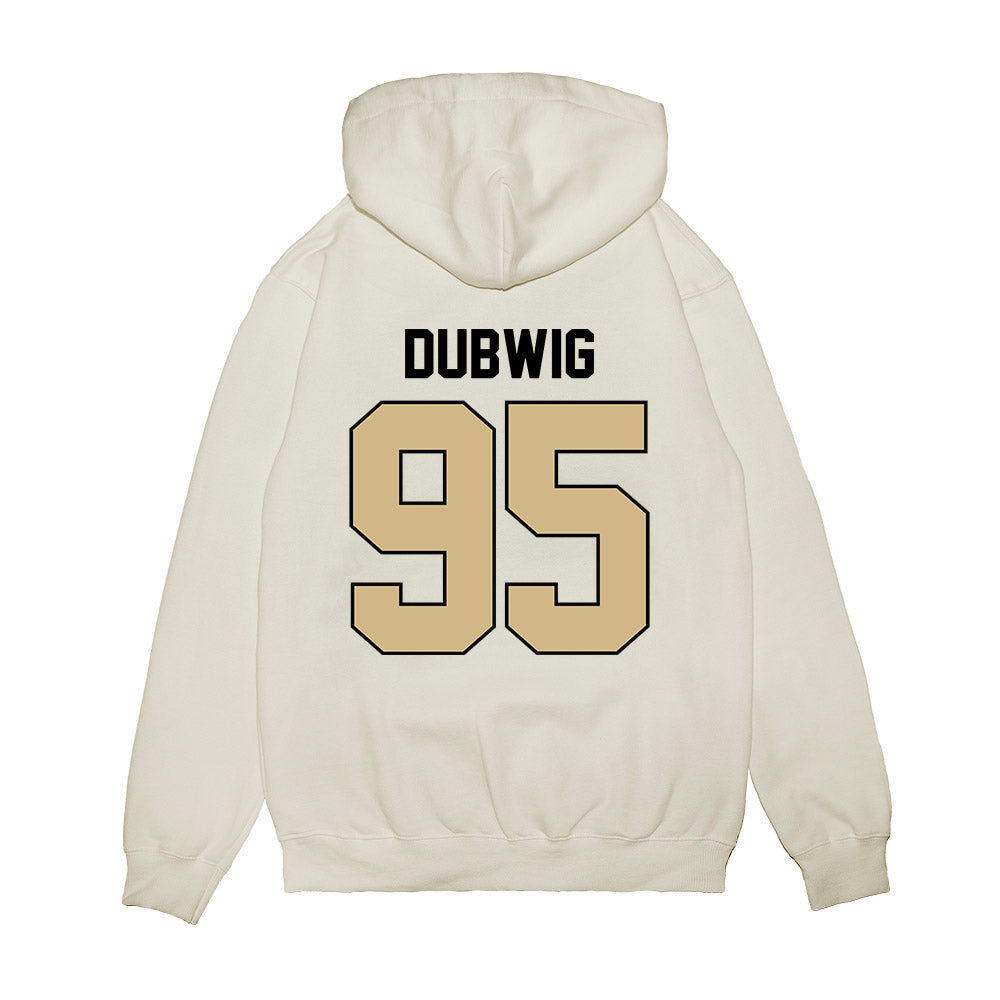 Purdue - NCAA Football : Samuel Dubwig - Vintage Helmet Premium Hooded Sweatshirt-1