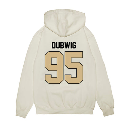 Purdue - NCAA Football : Samuel Dubwig - Vintage Helmet Premium Hooded Sweatshirt-1