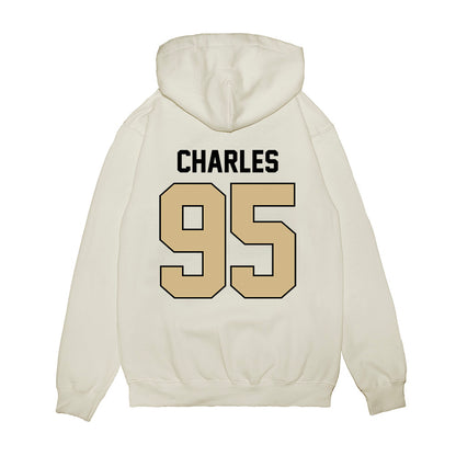 Purdue - NCAA Football : Breylon Charles - Vintage Helmet Premium Hooded Sweatshirt-1