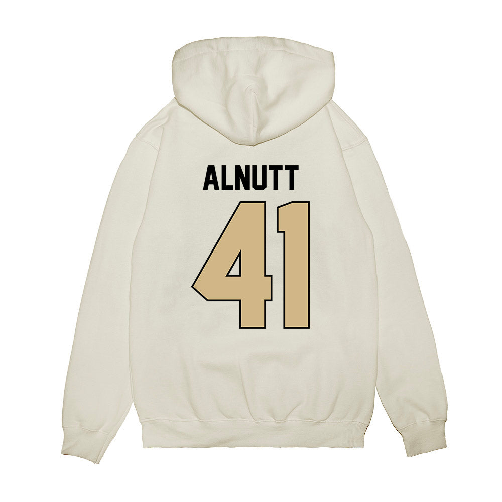 Purdue - NCAA Football : Mason Alnutt - Vintage Helmet Premium Hooded Sweatshirt-1