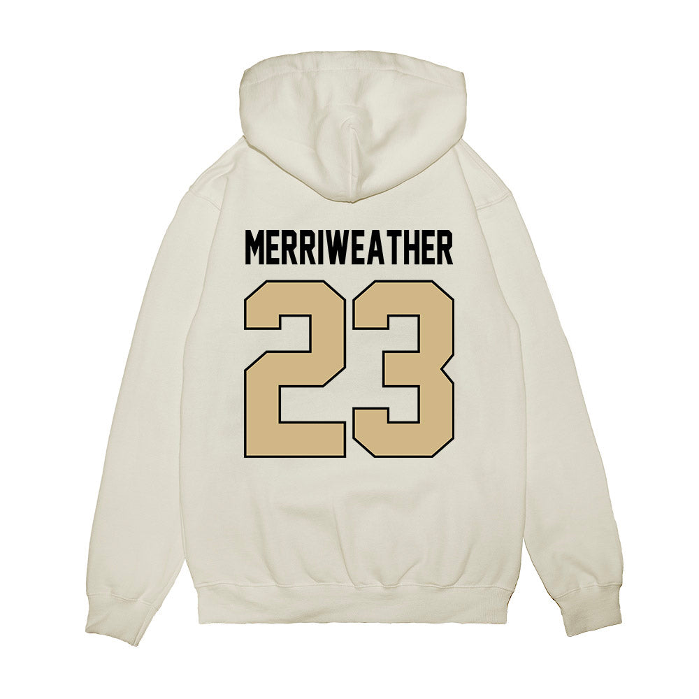 Purdue - NCAA Football : Jaheim Merriweather - Vintage Helmet Premium Hooded Sweatshirt-1