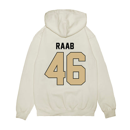 Purdue - NCAA Football : Luke Raab - Vintage Helmet Premium Hooded Sweatshirt-1
