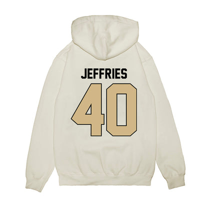 Purdue - NCAA Football : Ian Jeffries - Vintage Helmet Premium Hooded Sweatshirt-1