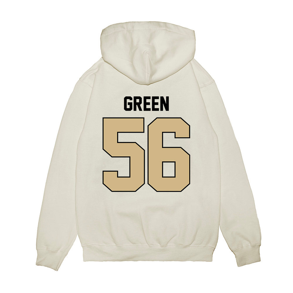 Purdue - NCAA Football : Tyrell Green - Vintage Helmet Premium Hooded Sweatshirt-1