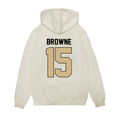 Purdue - NCAA Football : Ryan Browne - Vintage Helmet Premium Hooded Sweatshirt-1