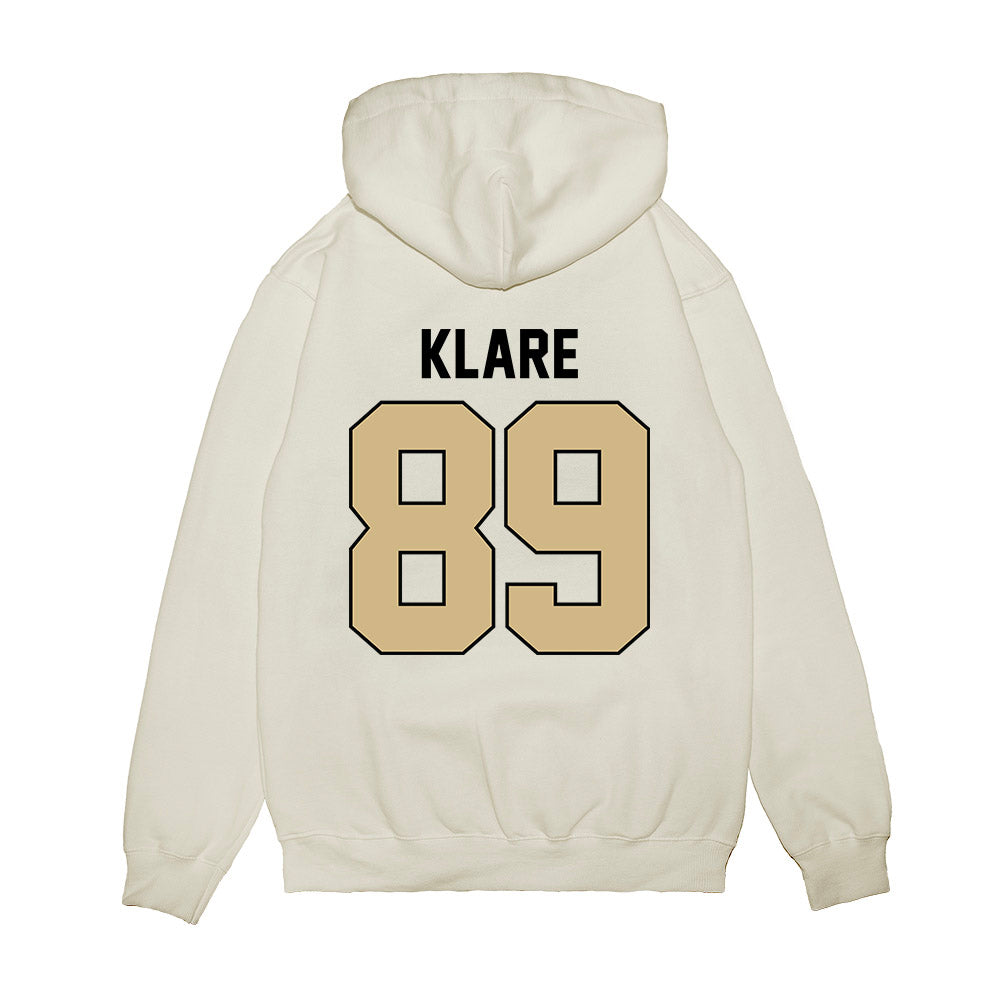 Purdue - NCAA Football : Luke Klare - Vintage Helmet Premium Hooded Sweatshirt-1