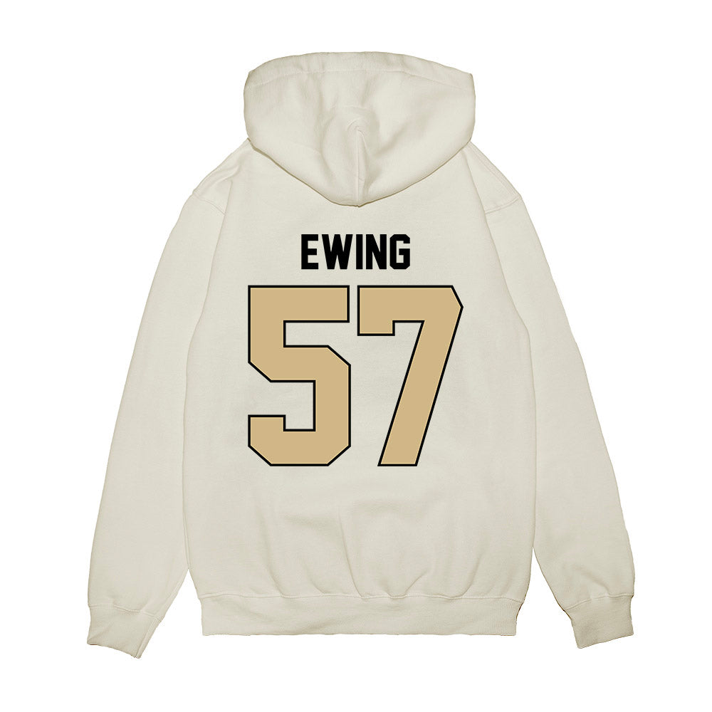 Purdue - NCAA Football : Tom Ewing - Vintage Helmet Premium Hooded Sweatshirt-1