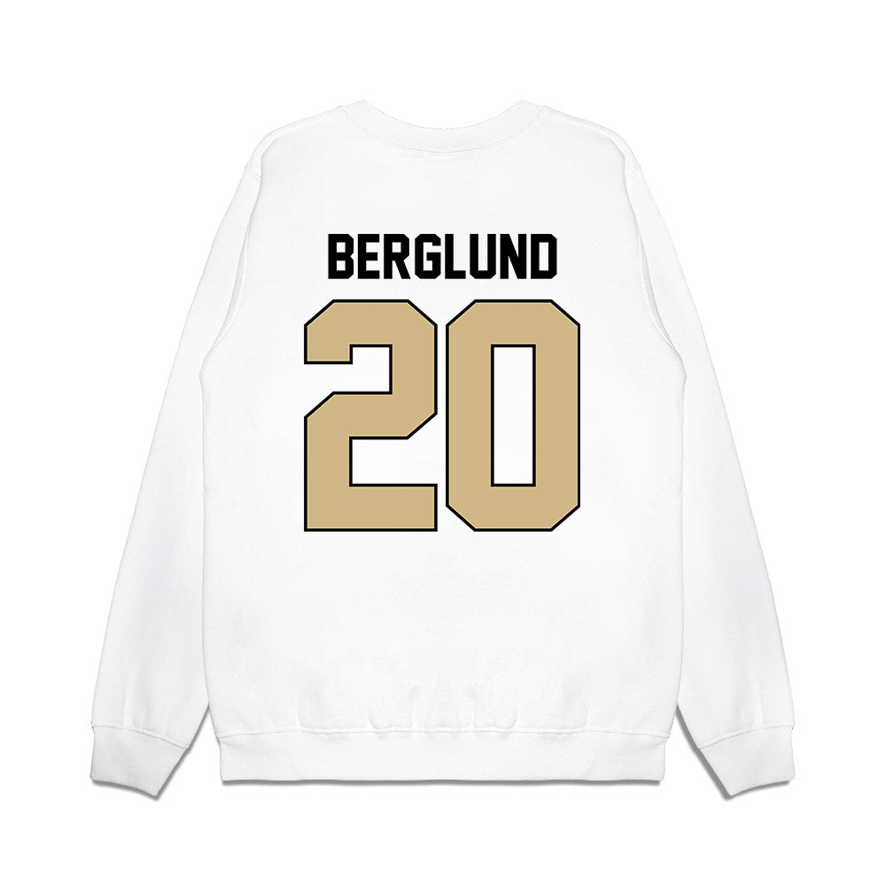 Purdue - NCAA Football : Winston Berglund - Vintage Helmet Premium Crewneck Sweatshirt-1