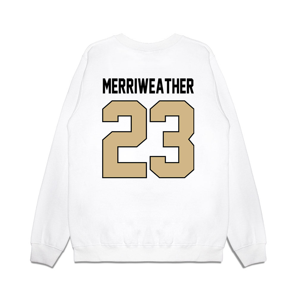 Purdue - NCAA Football : Jaheim Merriweather - Vintage Helmet Premium Crewneck Sweatshirt-1