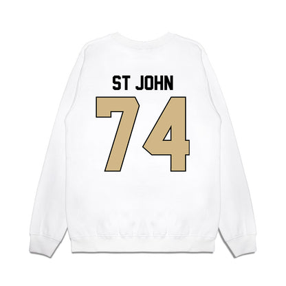 Purdue - NCAA Football : Jalen St John - Vintage Helmet Premium Crewneck Sweatshirt-1