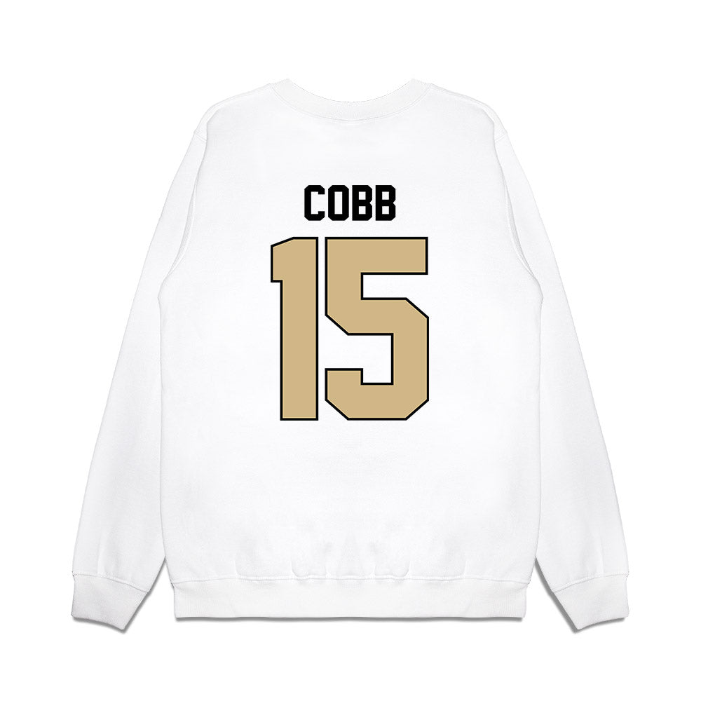 Purdue - NCAA Football : Vi'Naz Cobb - Vintage Helmet Premium Crewneck Sweatshirt-1