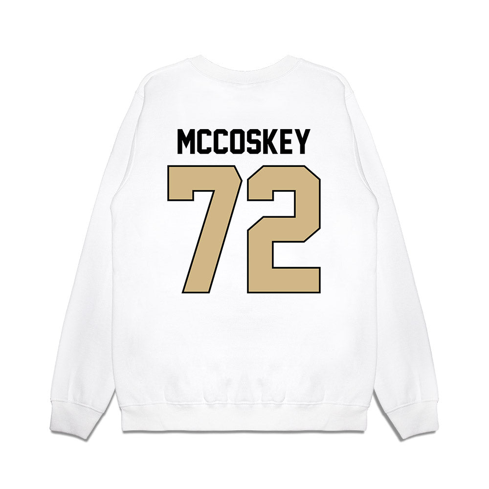 Purdue - NCAA Football : Jude Mccoskey - Vintage Helmet Premium Crewneck Sweatshirt-1