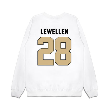 Purdue - NCAA Football : Addai Lewellen - Vintage Helmet Premium Crewneck Sweatshirt-1