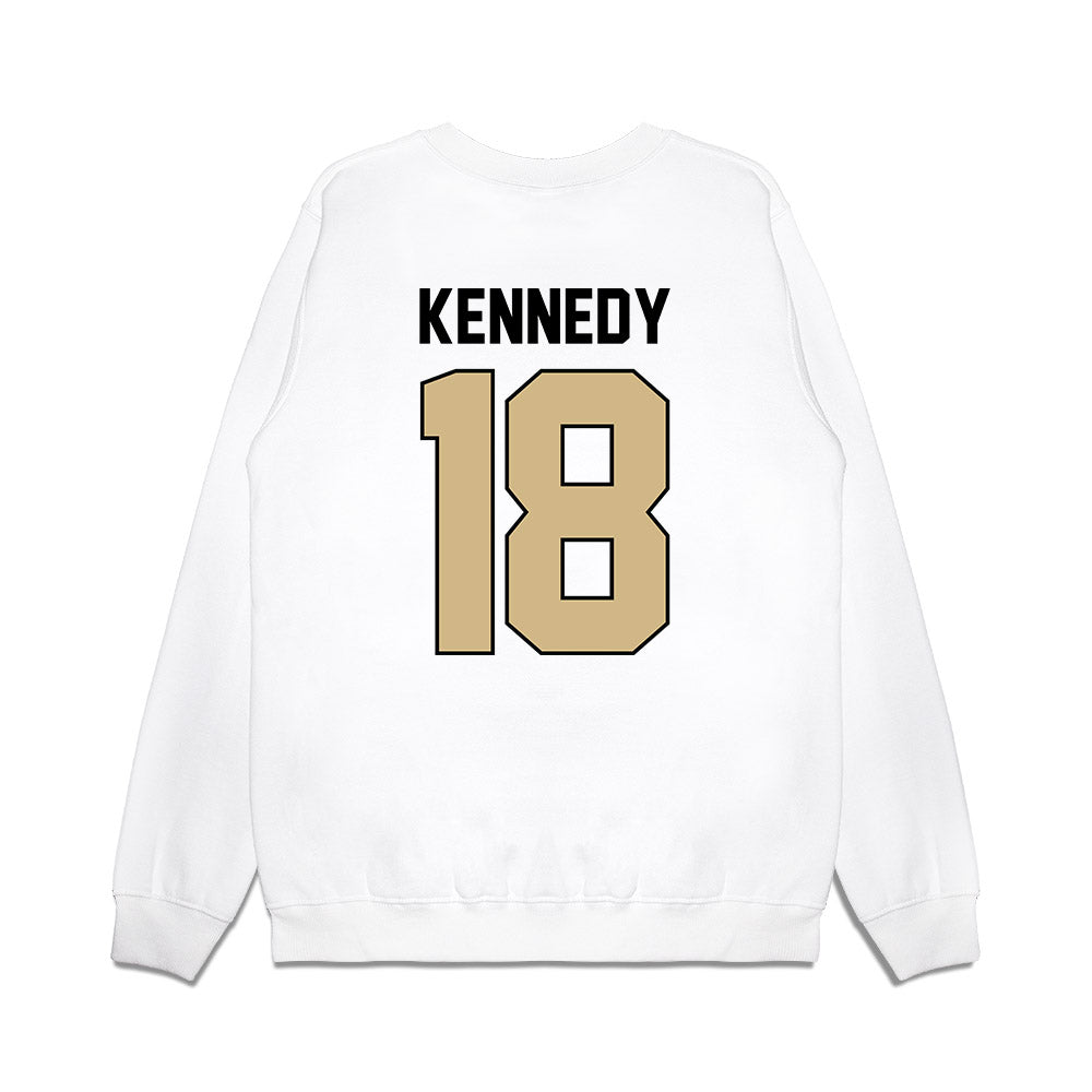 Purdue - NCAA Football : Demeco Kennedy - Vintage Helmet Premium Crewneck Sweatshirt-1