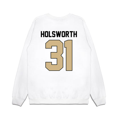 Purdue - NCAA Football : Carter Holsworth - Vintage Helmet Premium Crewneck Sweatshirt-1