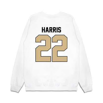 Purdue - NCAA Football : Antonio Harris - Vintage Helmet Premium Crewneck Sweatshirt-1