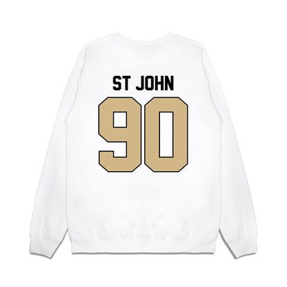 Purdue - NCAA Football : Elijah St John - Vintage Helmet Premium Crewneck Sweatshirt-1