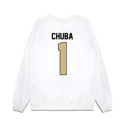 Purdue - NCAA Football : Evans Chuba - Vintage Helmet Premium Crewneck Sweatshirt-1