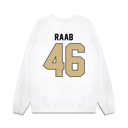 Purdue - NCAA Football : Luke Raab - Vintage Helmet Premium Crewneck Sweatshirt-1