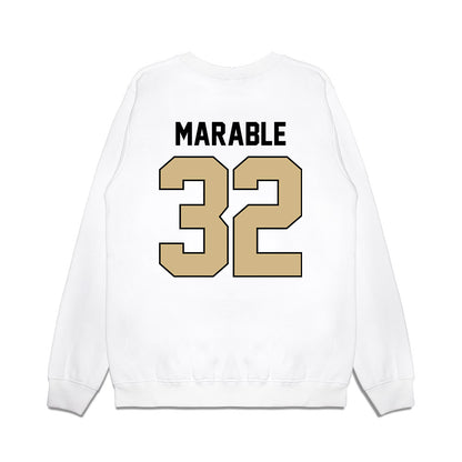 Purdue - NCAA Football : D'Mon Marable - Vintage Helmet Premium Crewneck Sweatshirt-1