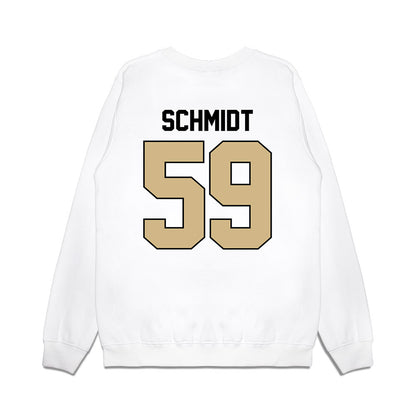 Purdue - NCAA Football : Justin Schmidt - Vintage Helmet Premium Crewneck Sweatshirt-1