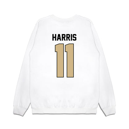 Purdue - NCAA Football : TraMar Harris - Vintage Helmet Premium Crewneck Sweatshirt-1