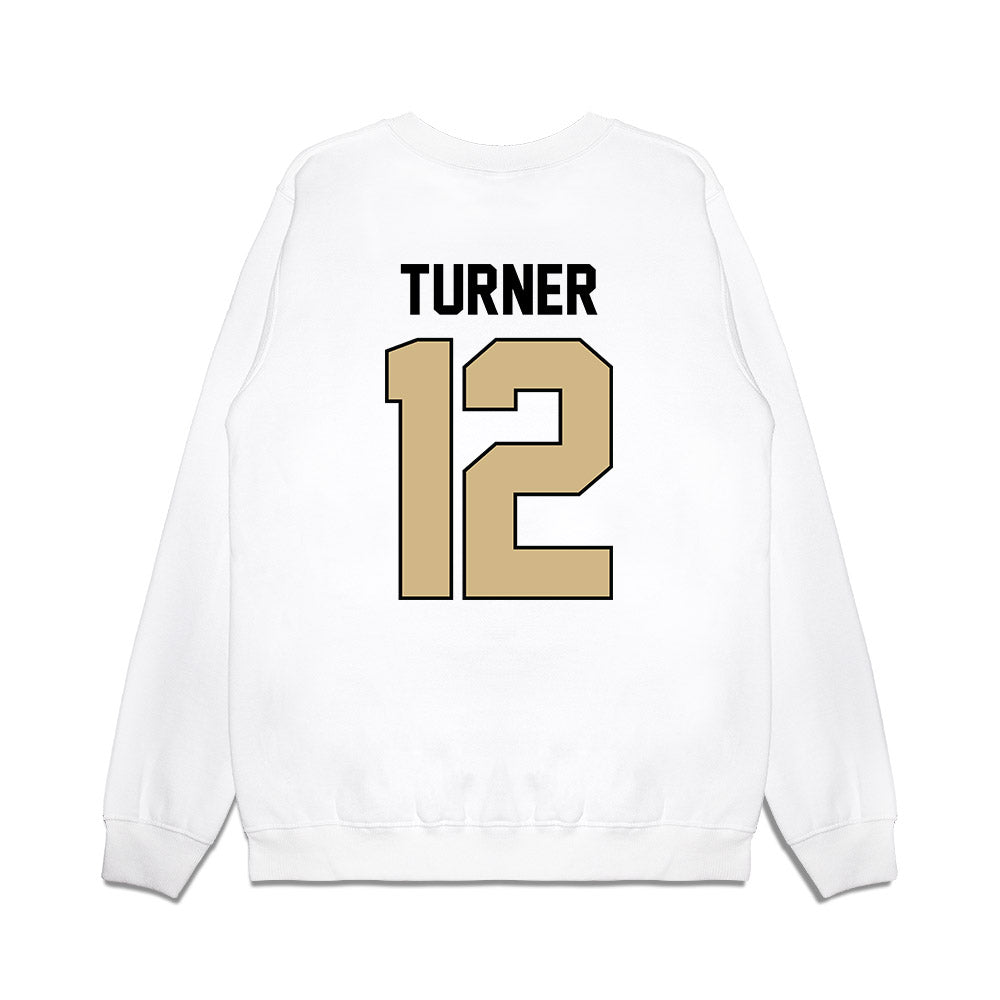 Purdue - NCAA Football : Ryan Turner - Vintage Helmet Premium Crewneck Sweatshirt-1