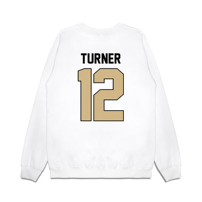 Purdue - NCAA Football : Ryan Turner - Vintage Helmet Premium Crewneck Sweatshirt-1