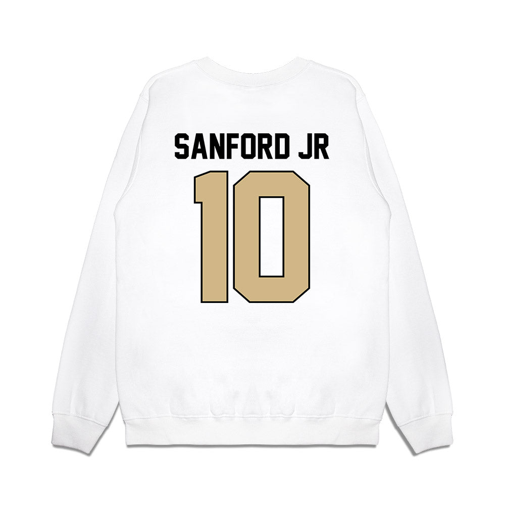 Purdue - NCAA Football : Alex Sanford Jr - Vintage Helmet Premium Crewneck Sweatshirt-1