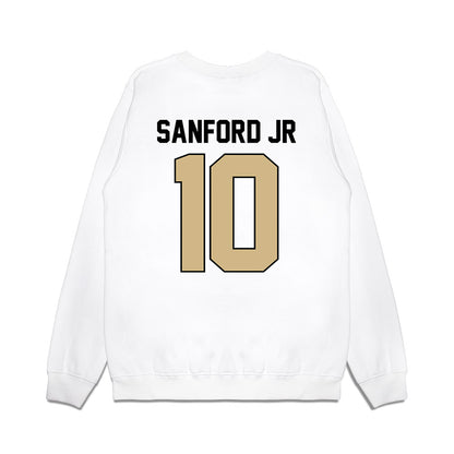 Purdue - NCAA Football : Alex Sanford Jr - Vintage Helmet Premium Crewneck Sweatshirt-1