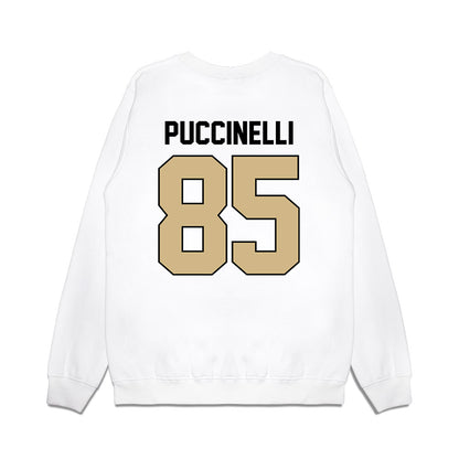Purdue - NCAA Football : Luca Puccinelli - Vintage Helmet Premium Crewneck Sweatshirt-1