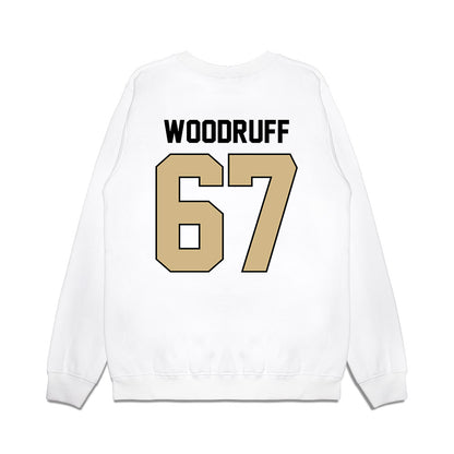 Purdue - NCAA Football : Drew Woodruff - Vintage Helmet Premium Crewneck Sweatshirt-1