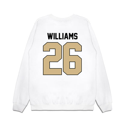 Purdue - NCAA Football : Zeke Williams - Vintage Helmet Premium Crewneck Sweatshirt-1