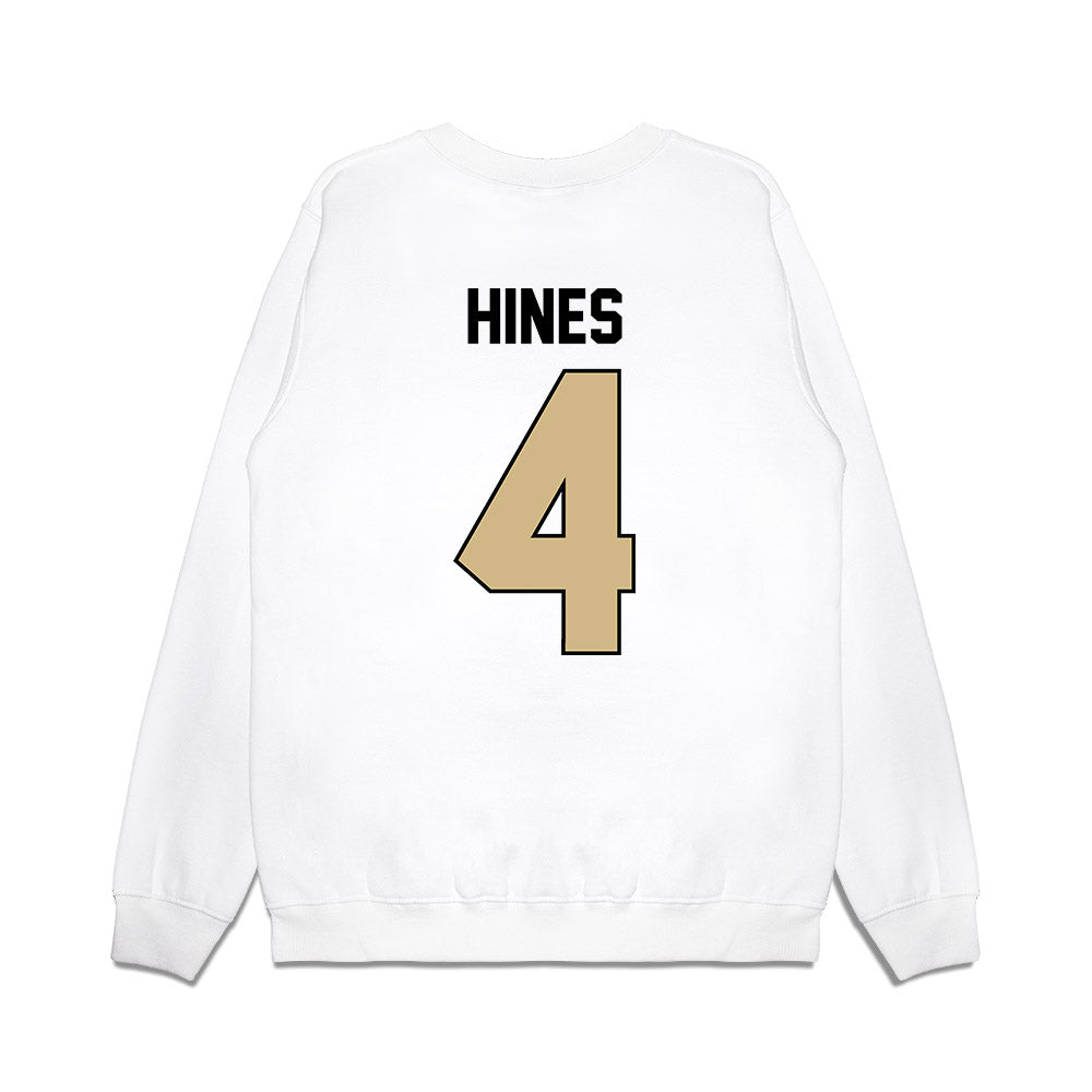 Purdue - NCAA Football : Hudauri Hines - Vintage Helmet Premium Crewneck Sweatshirt-1