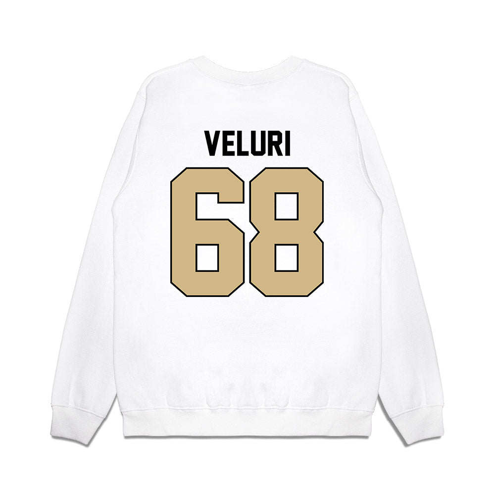 Purdue - NCAA Football : Sankeerth Veluri - Vintage Helmet Premium Crewneck Sweatshirt-1