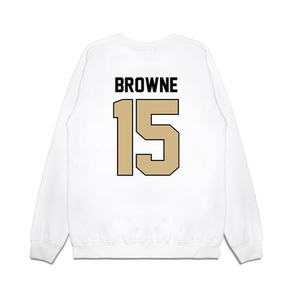 Purdue - NCAA Football : Ryan Browne - Vintage Helmet Premium Crewneck Sweatshirt-1